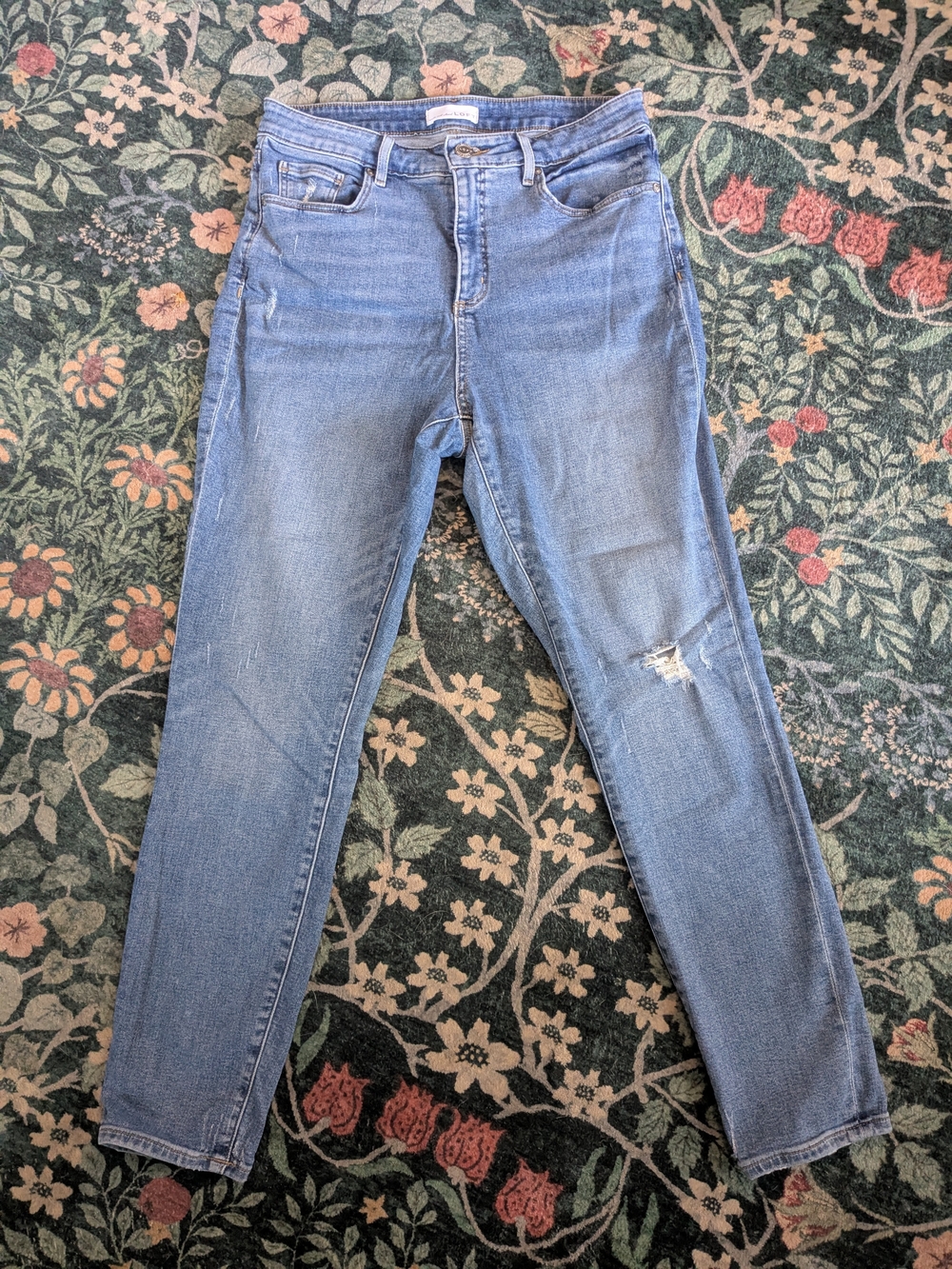 LOFT Light Blue High-Rise Skinny Jeans